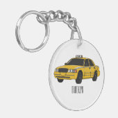 Porte-clés Illustration de taxi (Devant gauche)