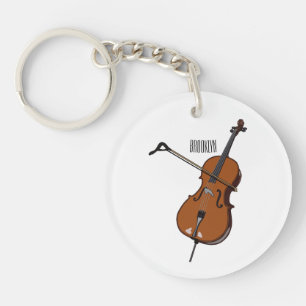 Porte-clés Illustration de violoncelle