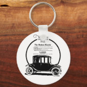 Porte-clés Illustration de voiture électrique Milburn 1919 (Recto)