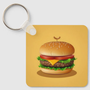 Porte-clés Illustration de Yummy Cheeseburger
