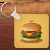 Porte-clés Illustration de Yummy Cheeseburger (Recto)