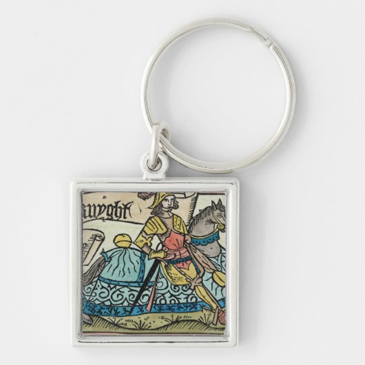 Porte-clés Illustration "des contes de Cantorbéry (Devant)