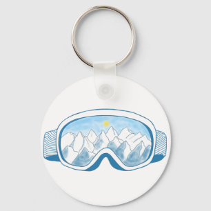 Porte-clés Illustration des lunettes de ski