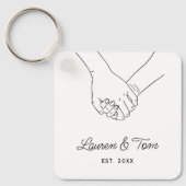 Porte-clés Illustration des mains élégantes Valentines Jour S (Recto)