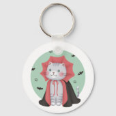 Porte-clés Illustration d'Halloween : Vampire Cat (Verso)