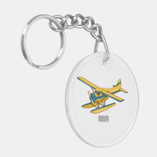 Porte-clés Illustration d'hydravion (Devant gauche)