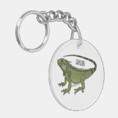 Porte-clés Illustration d'Iguana (Devant gauche)