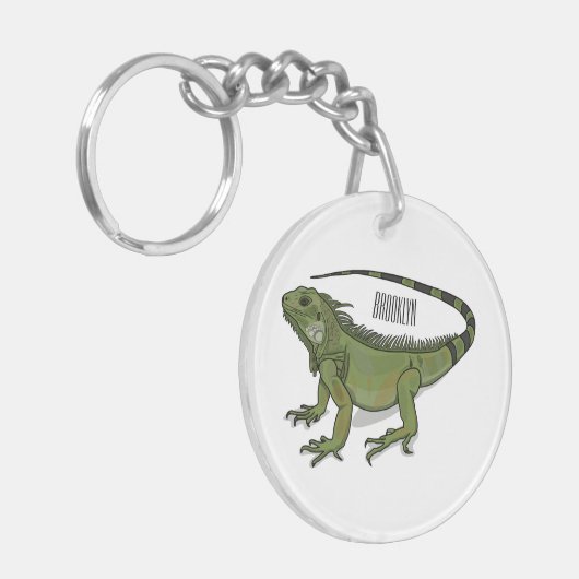 Porte-clés Illustration d'Iguana (Devant gauche)