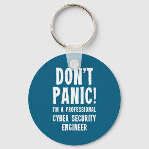 Porte-clés Illustration d'ingénieur en cybersécurité