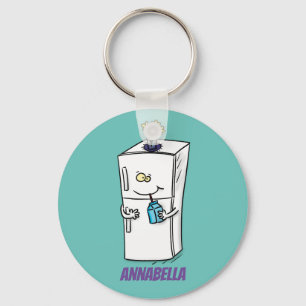 Porte-clés Illustration drôle de réfrigérateur