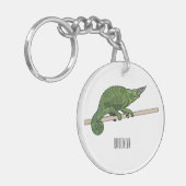 Porte-clés Illustration du caméléon de Jackson (Devant gauche)