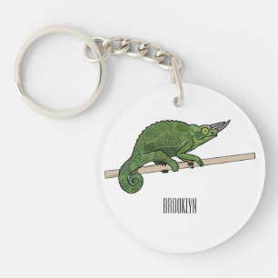 Porte-clés Illustration du caméléon de Jackson