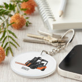 Porte-clés Illustration du chariot élévateur (Devant droit)