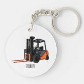 Porte-clés Illustration du chariot élévateur (Dos)