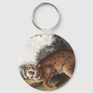 Porte-clés Illustration du chat sauvage américain (Lynx rufus