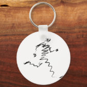 Porte-clés Illustration du cool du coureur (Recto)
