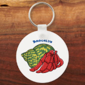 Porte-clés Illustration du crabe mignon (Recto)