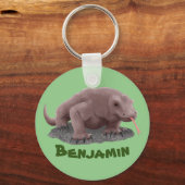 Porte-clés Illustration du dragon de Komodo (Recto)