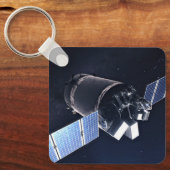 Porte-clés Illustration Du Dragon Xl Spacecraft. (Recto)