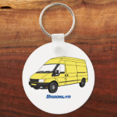 Porte-clés Illustration du fourgonnette de livraison (Recto)