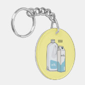 Porte-clés Illustration du lait (Devant gauche)