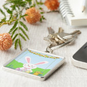 Porte-clés Illustration du lapin de Pâques (Côté)