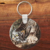 Porte-clés Illustration du Lynx du Canada (Lynx Canadensis) (Recto)