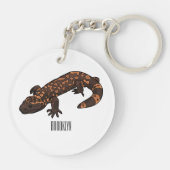 Porte-clés Illustration du monstre Gila (Dos)