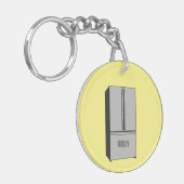 Porte-clés Illustration du réfrigérateur de porte française (Devant gauche)