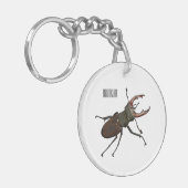 Porte-clés Illustration du scarabée de stade (Devant gauche)