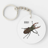 Porte-clés Illustration du scarabée de stade (Devant)