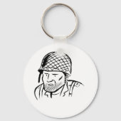 Porte-clés Illustration du soldat américain (Recto)