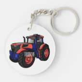 Porte-clés Illustration du tracteur (Dos)
