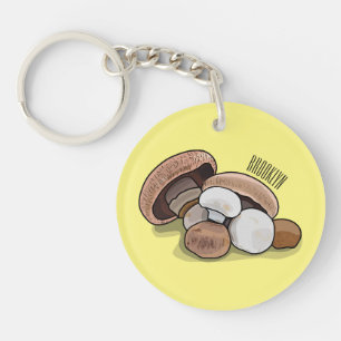Porte-clés Illustration d'un champignon