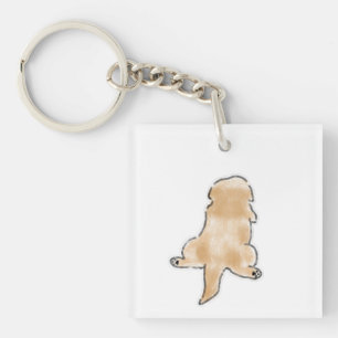 Porte-clés Illustration d'un chien mignon dessiné à la main v