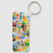 Porte-clés Illustration d'un conte de fées de Whimsical (Verso)