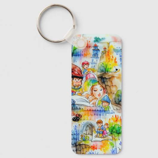 Porte-clés Illustration d'un conte de fées de Whimsical (Recto)