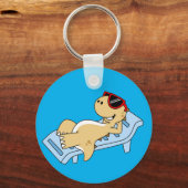 Porte-clés Illustration D'Un Tyrannosaurus Rex Bain De Soleil (Recto)