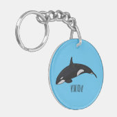 Porte-clés Illustration d'une baleine tueuse (Devant gauche)