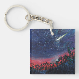 Porte-clés Illustration d'une étoile de tir