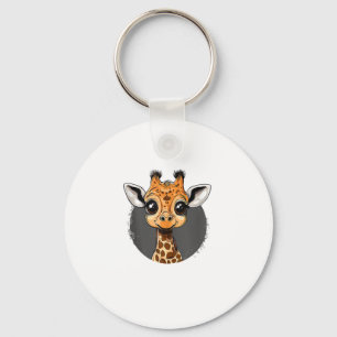 Porte-clés Illustration d'une girafe adorable pour bébé