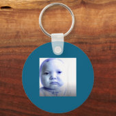 Porte-clés Illustration graphique de mème de bébé IA drôle (Recto)