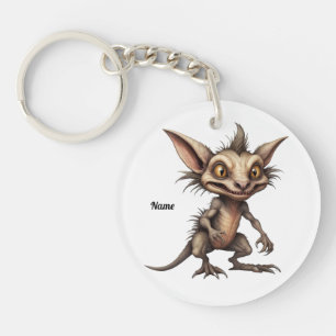 Porte-clés Illustration hybride de Chupacabra Gremlin