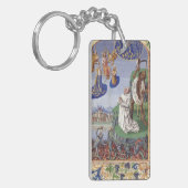 Porte-clés Illustration médiévale de saint Bernard de Clairva (Devant gauche)