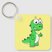 Porte-clés Illustration Mignonne Du Tyrannosaurus Rex. 2 (Recto)
