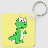Porte-clés Illustration Mignonne Du Tyrannosaurus Rex. 2 (Dos)