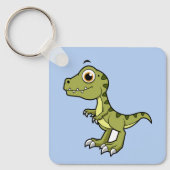 Porte-clés Illustration Mignonne D'Un Rex Tyrannosaurus. (Recto)