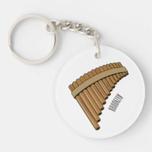 Porte-clés Illustration Pan flûte / panpipes