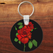 Porte-clés Illustration rouge rose (Recto)