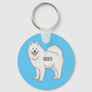 Porte-clés Illustration Samoyed dog